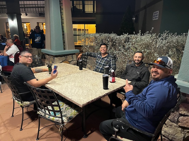 CEAT conference attendees connecting over a meal